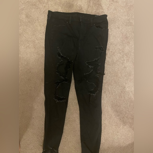 American eagle ripped black jeans - Picture 1 of 2